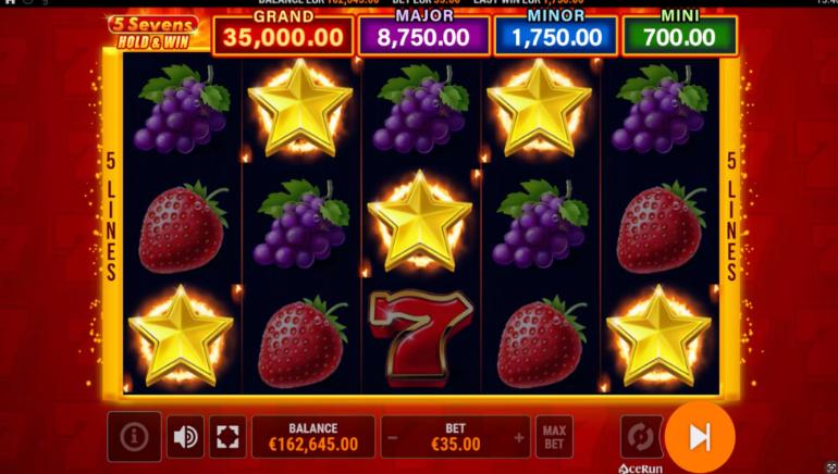 5 Sevens Hold & Win
