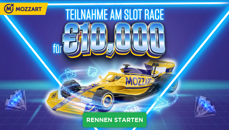 MozzartBet Casino startet ein sagenhaftes 10.000 € Slot-Rennen