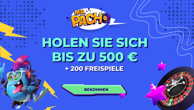 Der exklusive Willkommensbonus von Mr. Pacho Casino wartet auf neue österreichische Spieler!