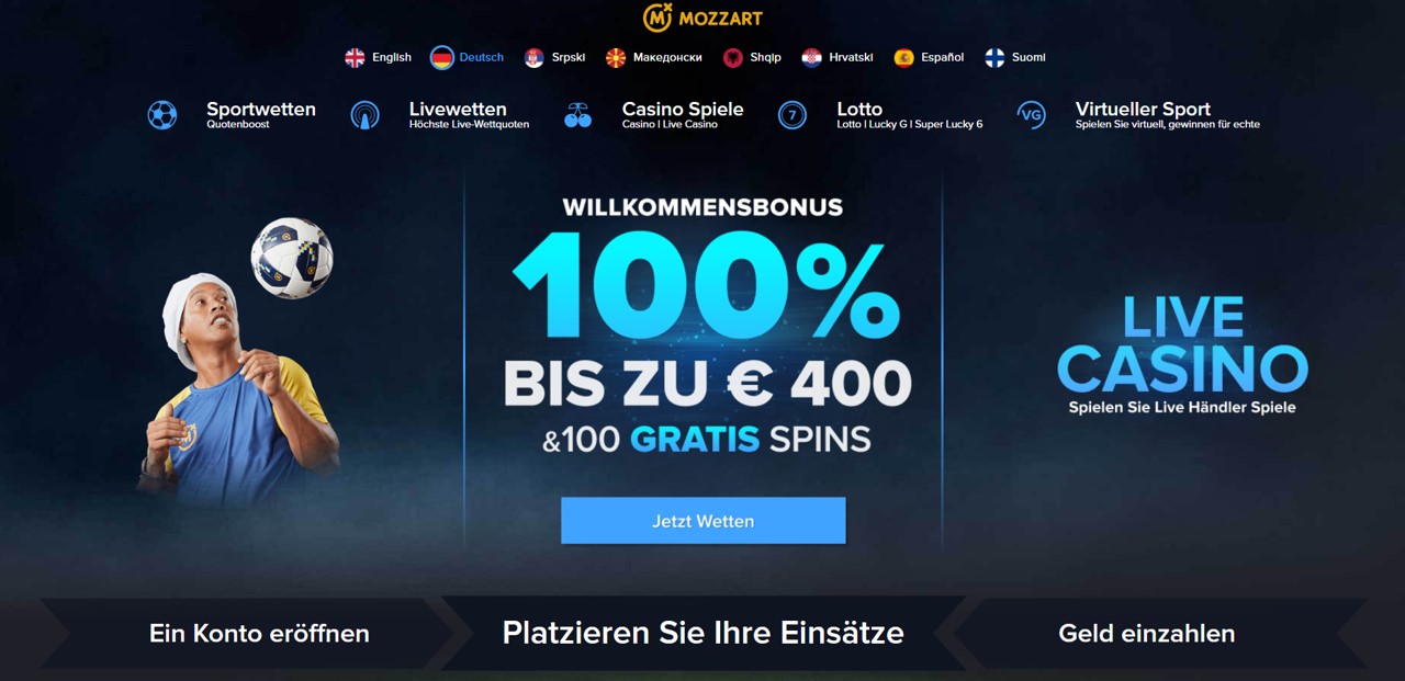 Mozzart casino bonus - Austria