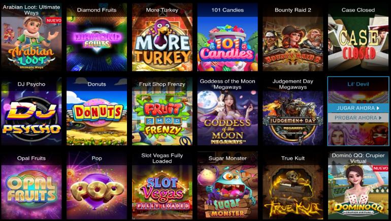 Bitcoin Games Casino Screenshot 1