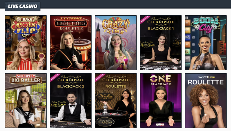 Lucky Elektra Casino Screenshot 1