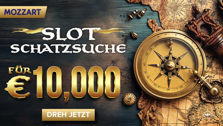 Begeben Sie sich auf die große Piraten-Odyssee des Mozzart Casinos und gehen Sie auf eine 10.000€-Schatzsuche