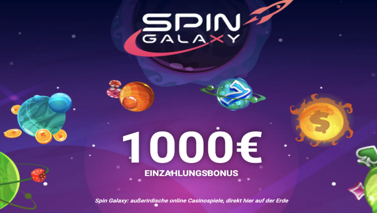 Spin Galaxy Online-Casino Österreich: Genießen Sie einen spannenden Willkommensbonus und grenzenlose Unterhaltung!